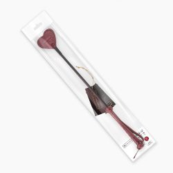 Шльопалка-сердечко Liebe Seele Wine Red Riding Crop with Heart-Shape Tip - Зображення 5