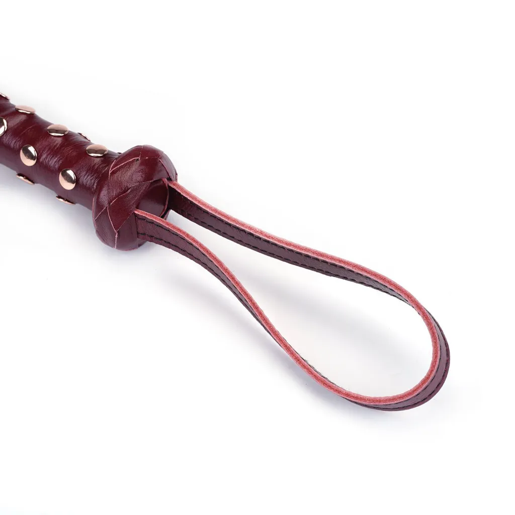 Liebe Seele Wine Red Studded Flogger — фото 2