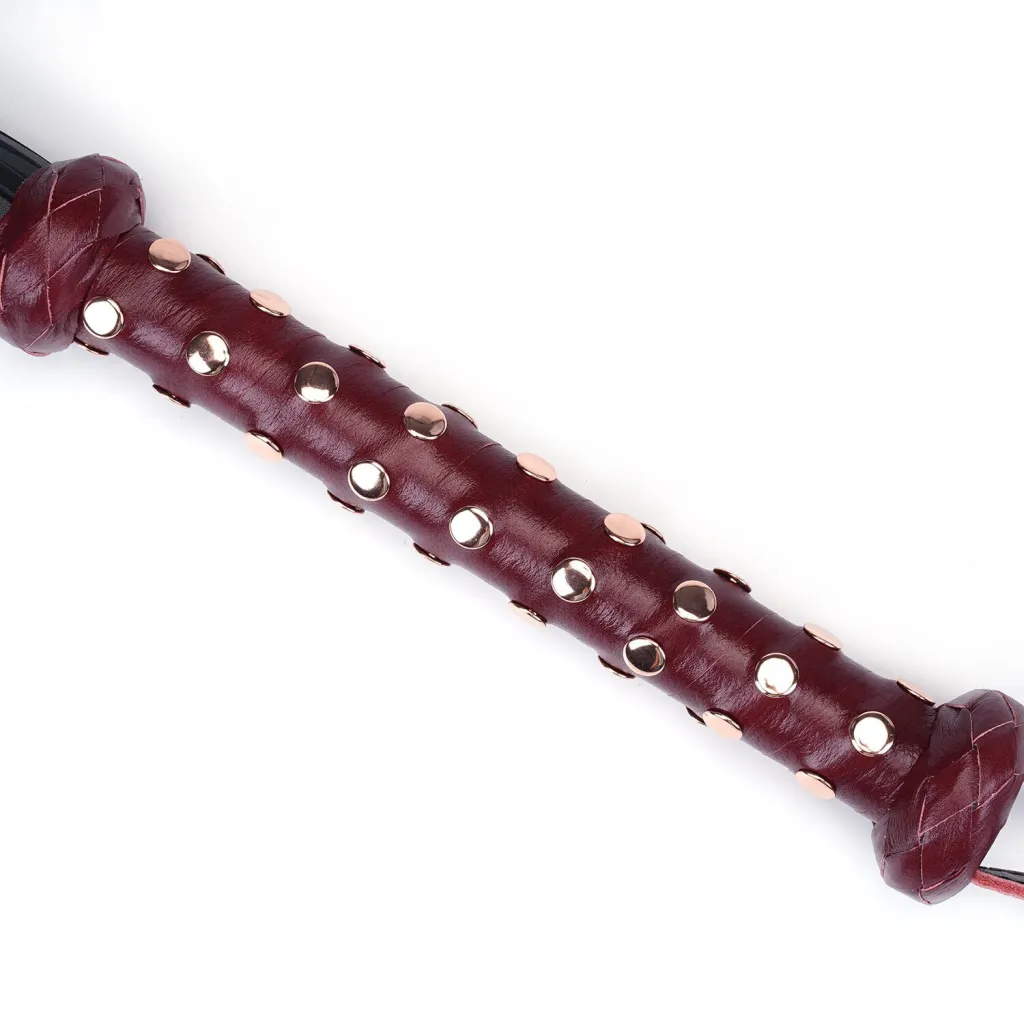 Liebe Seele Wine Red Studded Flogger — фото 3