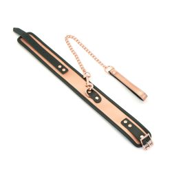Широкий нашийник з повідцем Liebe Seele Rose Gold Memory Collar with Leash - Зображення 2