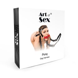 БДСМ кляп-упряжка Art of Sex - BDSM Gag Harness Pony - Зображення 3