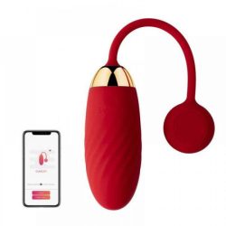 Svakom Ella Vibrating Egg Red-віброяйце зі смарт-управлінням, 21. 5х3. 3 см (кораловий)
