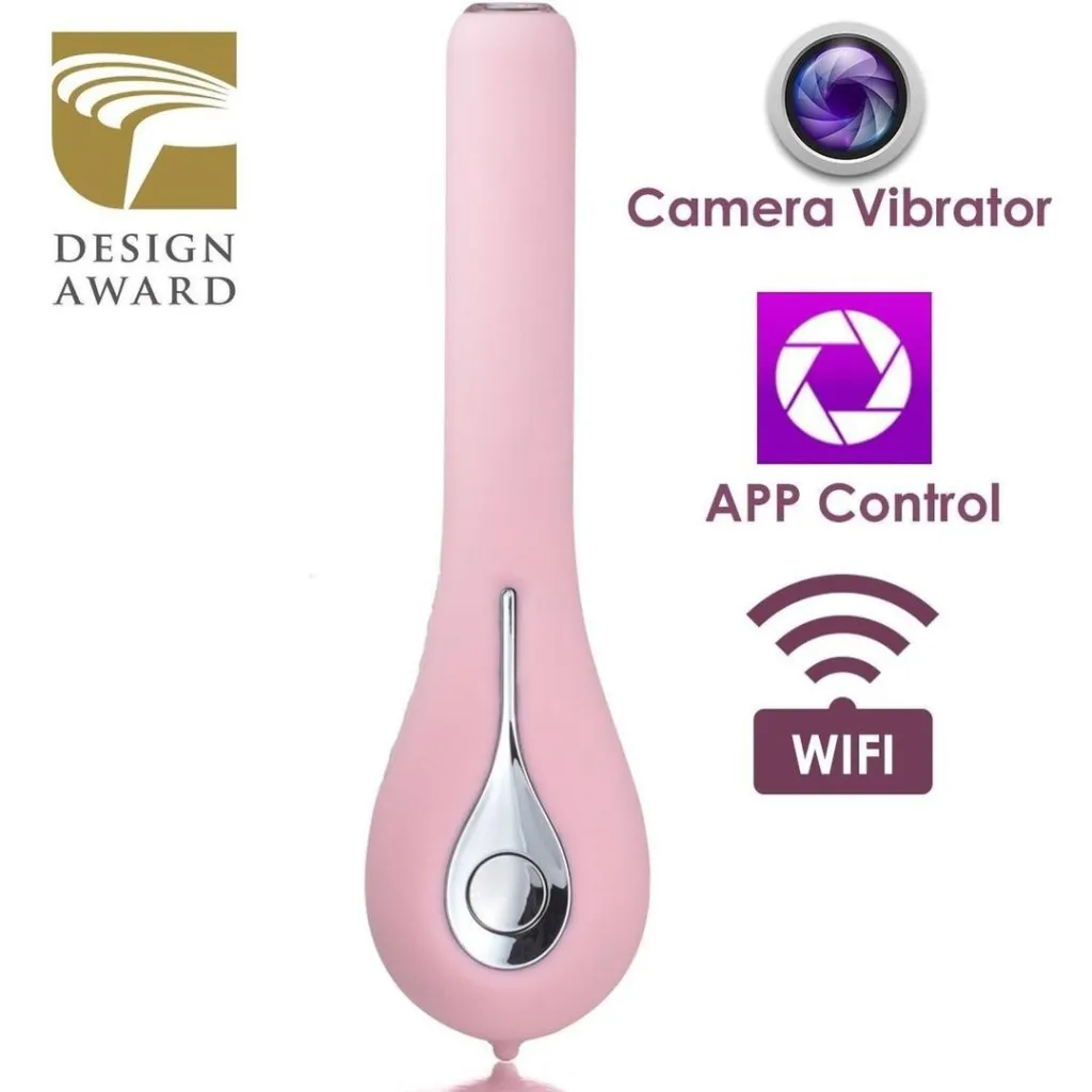 Svakom Siime Eye Camera Vibrator — вібратор з відеокамерою, 16,5 × 2,5 см (рожевий)