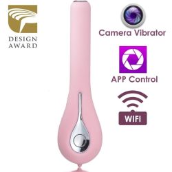 Svakom Siime Eye Camera Vibrator - вібратор з відеокамерою, 16,5 х2, 5 см (рожевий)
