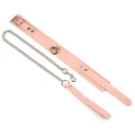 Liebe Seele Ошейник с поводком Liebe Seele Dark Candy Pink Collar with Leash — фото 3
