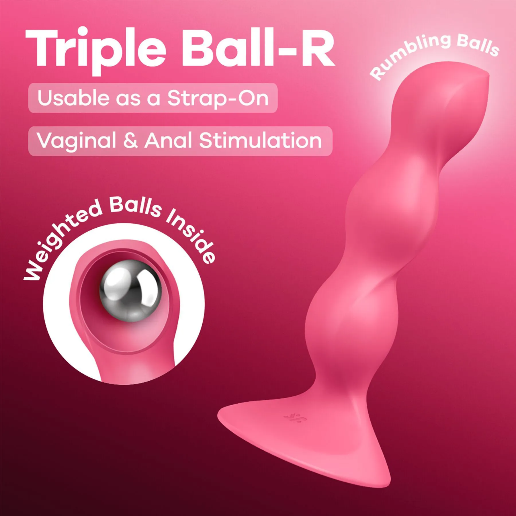 Satisfyer Triple Ball-R — стимулятор, 3 кульки — фото 2