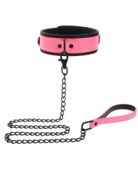 Taboom Collar and Chain Leash – Нашийник з повідцем, (рожевий)