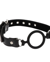 Taboom Open Ring Gag – силіконовий кляп-кільце, (чорний)