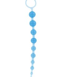 Toy Joy Thai Toy Beads – анальний ланцюжок, 25х2.5 см (блакитний)