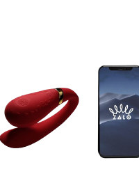 Червоний вібратор для пар Zalo Fanfan set
