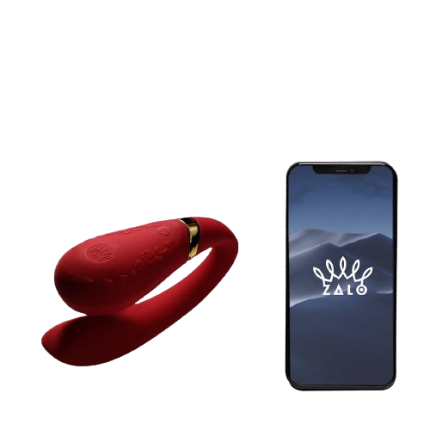 Червоний вібратор для пар Zalo Fanfan set