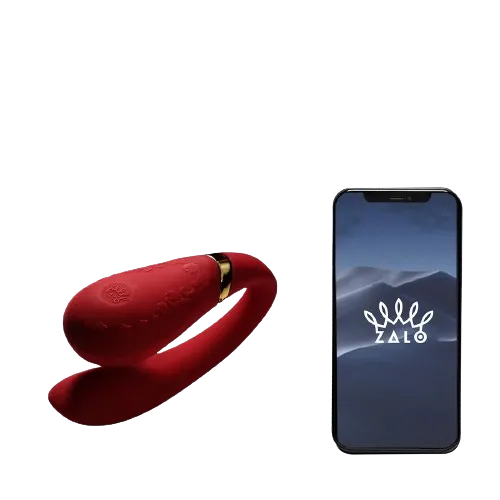 Zalo Червоний вібратор для пар Zalo Fanfan set