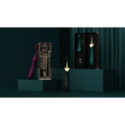 Zalo Bess Pin Point Vibrator - Вишуканий вібратор для клітора з насадками, 22х3.3 см (чорний) - Зображення 11