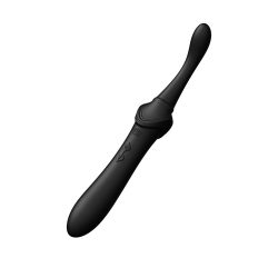 Zalo Bess Pin Point Vibrator - Вишуканий вібратор для клітора з насадками, 22х3.3 см (чорний) - Зображення 6
