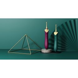 Zalo Bess Pin Point Vibrator - Вишуканий вібратор для клітора з насадками, 22х3.3 см (чорний) - Зображення 13