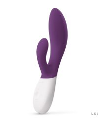 LELO Ina Wave 2 – вібратор кролик для стимуляції клітора та точки G, 20х4.5 см (фіолетовий)