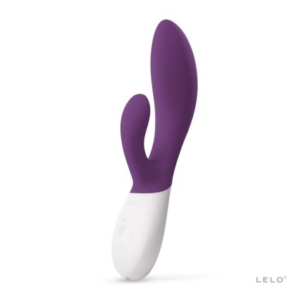 LELO Ina Wave 2 – вібратор кролик для стимуляції клітора та точки G, 20х4.5 см (фіолетовий)