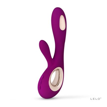 Lelo Soraya Wave – шикарний вібратор-кролик, 21.8х4.6 см (малиновий)