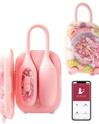 Рожеве віброяйце та вакуумний стимулятор у зарядному кейсі 2в1 BeYourLover Magic Suitcase