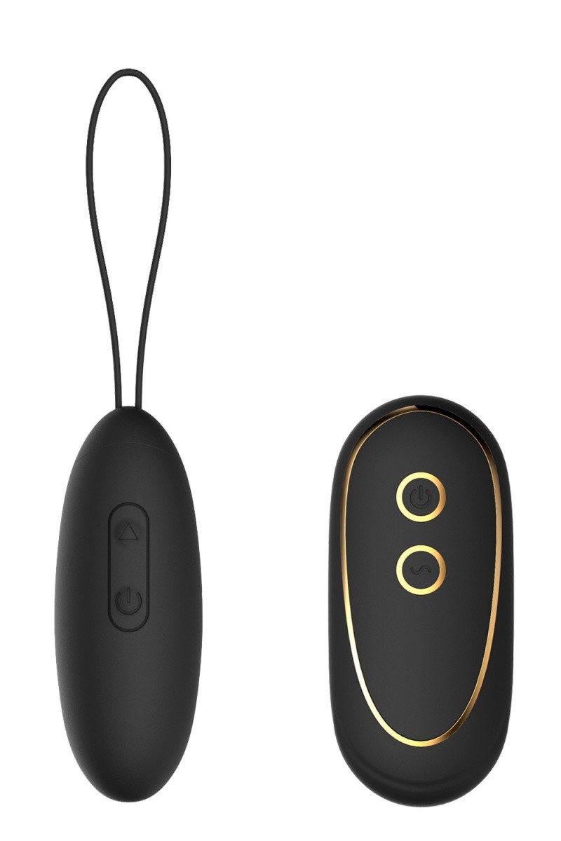 Dream Toys Elite Elize – Віброяйце з дистанційним пультом управління, 8 см (чорний) Dezire 3 Dream Toys Elite Elize - Віброяйце з дистанційним пультом управління, 8 см (чорний) - Зображення 1