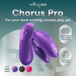 Вібратор для пар зі смарт управлінням We-Vibe Chorus Pro Cosmic Purple - Зображення 4