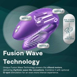 Вібратор для пар зі смарт управлінням We-Vibe Chorus Pro Cosmic Purple - Зображення 9