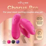 We-Vibe Вібратор для пар зі смарт управлінням We-Vibe Chorus Pro Electric Pink — фото 7