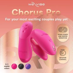 Вібратор для пар зі смарт управлінням We-Vibe Chorus Pro Electric Pink - Зображення 7