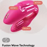 We-Vibe Вібратор для пар зі смарт управлінням We-Vibe Chorus Pro Electric Pink — фото 17