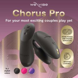 Вібратор для пар зі смарт управлінням We-Vibe Chorus Pro Satin Black - Зображення 8