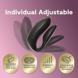 Вібратор для пар зі смарт управлінням We-Vibe Chorus Pro Satin Black - Зображення 11