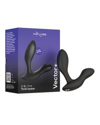 We-Vibe Vector + Лубрикант 50 мл- Масажер простати, 10.6х3 см (чорний)