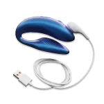 We-Vibe Синій вібратор для пар зі смарт управлінням We-Vibe Chorus + Лубрикант 50 мл — фото 5