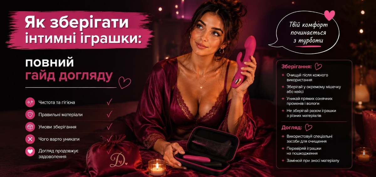Як правильно зберігати інтимні іграшки