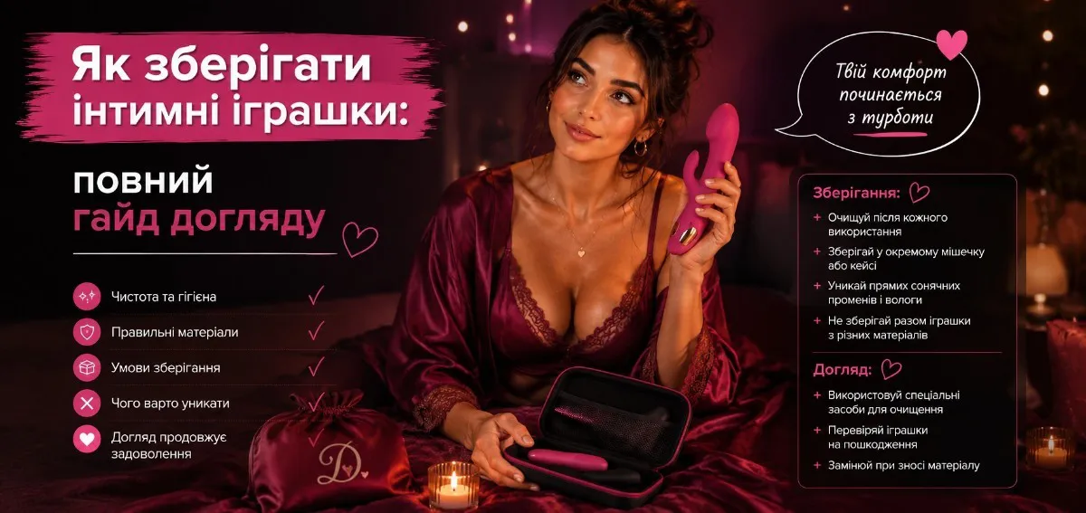 Як правильно зберігати інтимні іграшки
