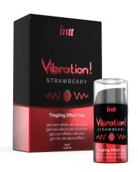 Рідкий вібратор Intt Vibration Strawberry (полуниця), 15 мл