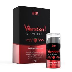 Рідкий вібратор Intt Vibration Strawberry (полуниця), 15 мл