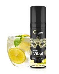 Рідкий вібратор Orgie Dual Vibe, 15 мл (лимонний джин-тонік)