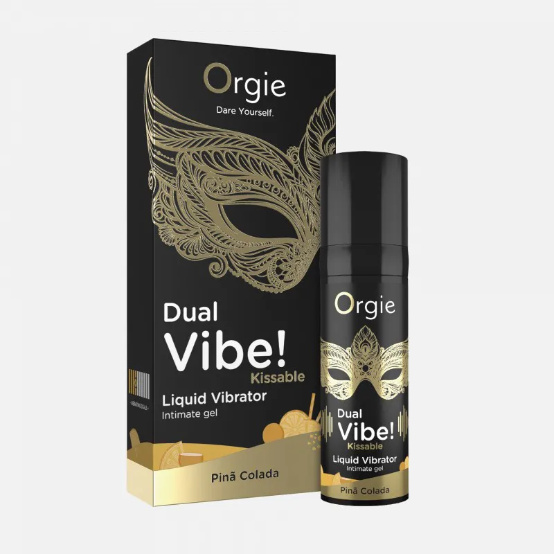 Orgie Dual Vibe — рідкий вібратор, піна колада — фото 3
