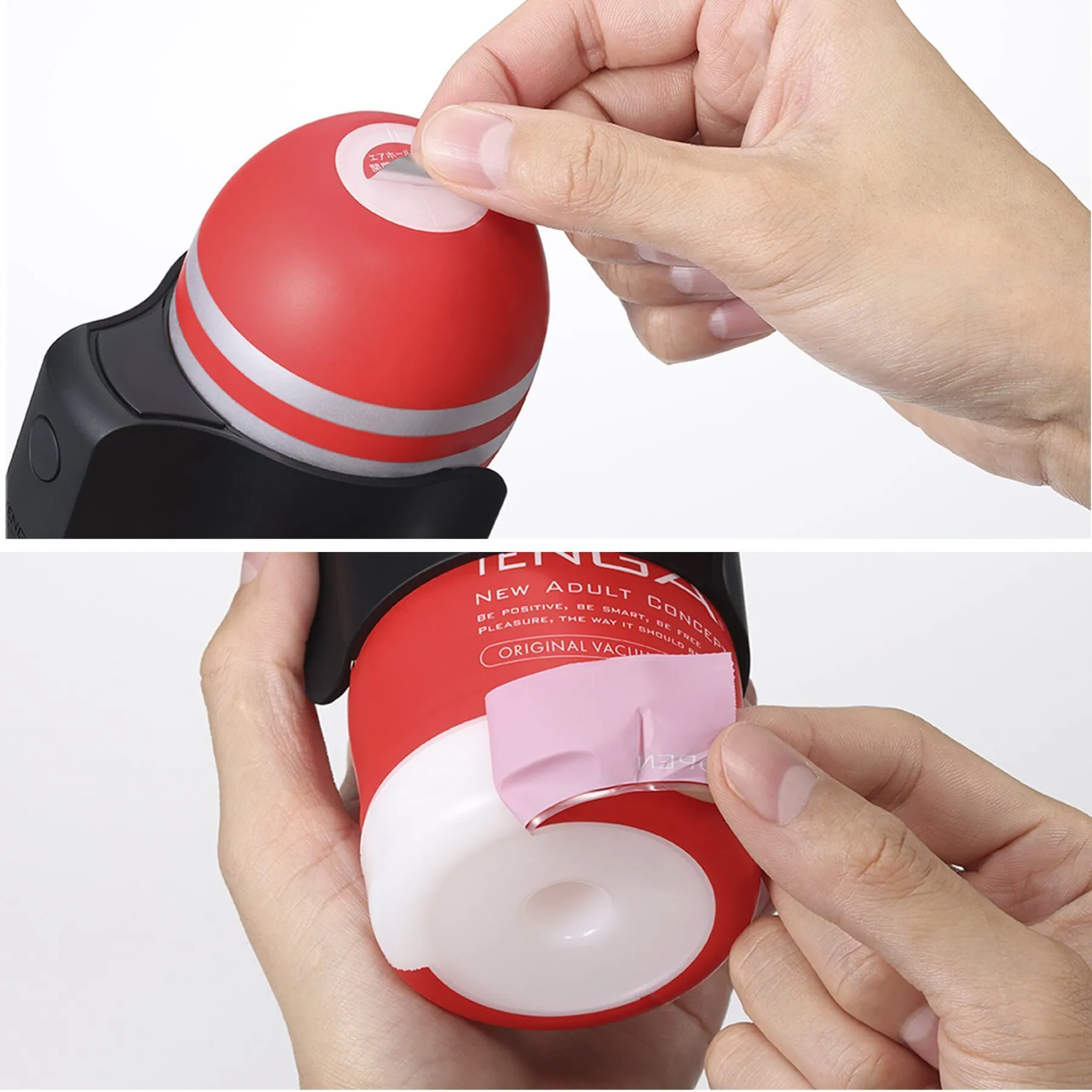 Tenga CUP Vibrator + мастурбатор, чорний — фото 5