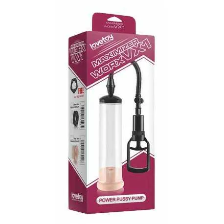 LoveToy Maximizer Worx VX1 Power Pussy Pump, прозорий — фото 4