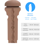 KIIROO Feel Stroker Butt Extra Tight Mid Brown — фото 4