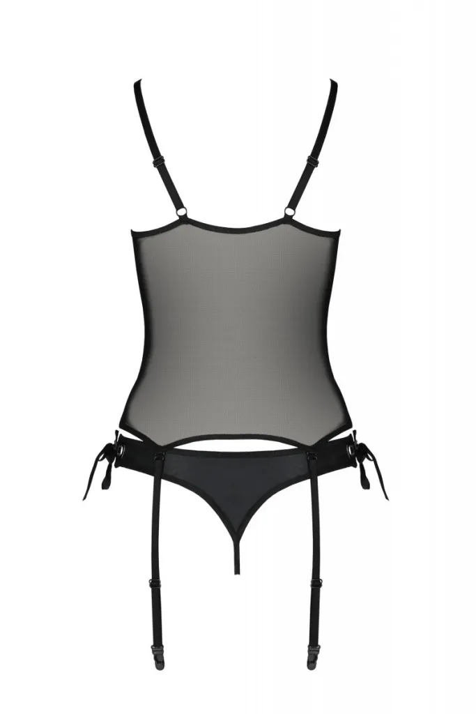 Passion Nessy Corset, чорний — фото 3