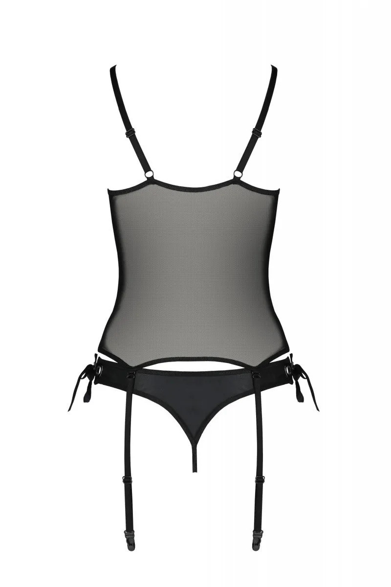 Passion Nessy Corset, чорний — фото 3