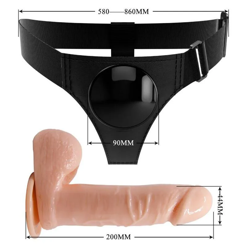Pretty Love Harness Briefs Tom, тілесний — фото 8