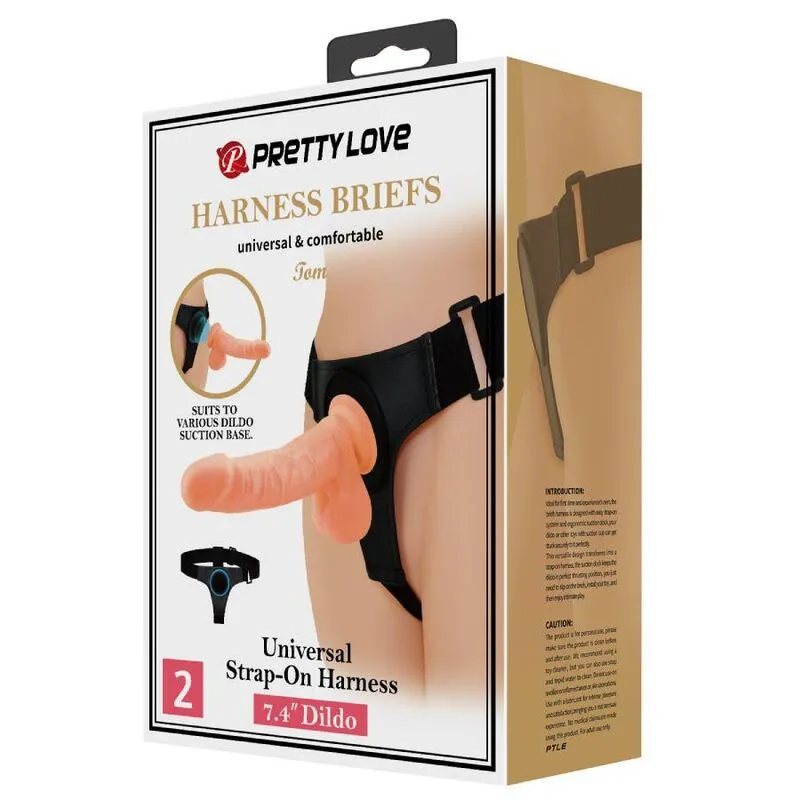 Pretty Love Harness Briefs Tom, тілесний — фото 10