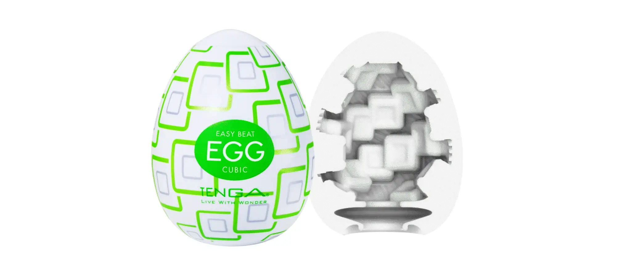 Tenga Standard Egg Cubic, світло-зелений — фото 2