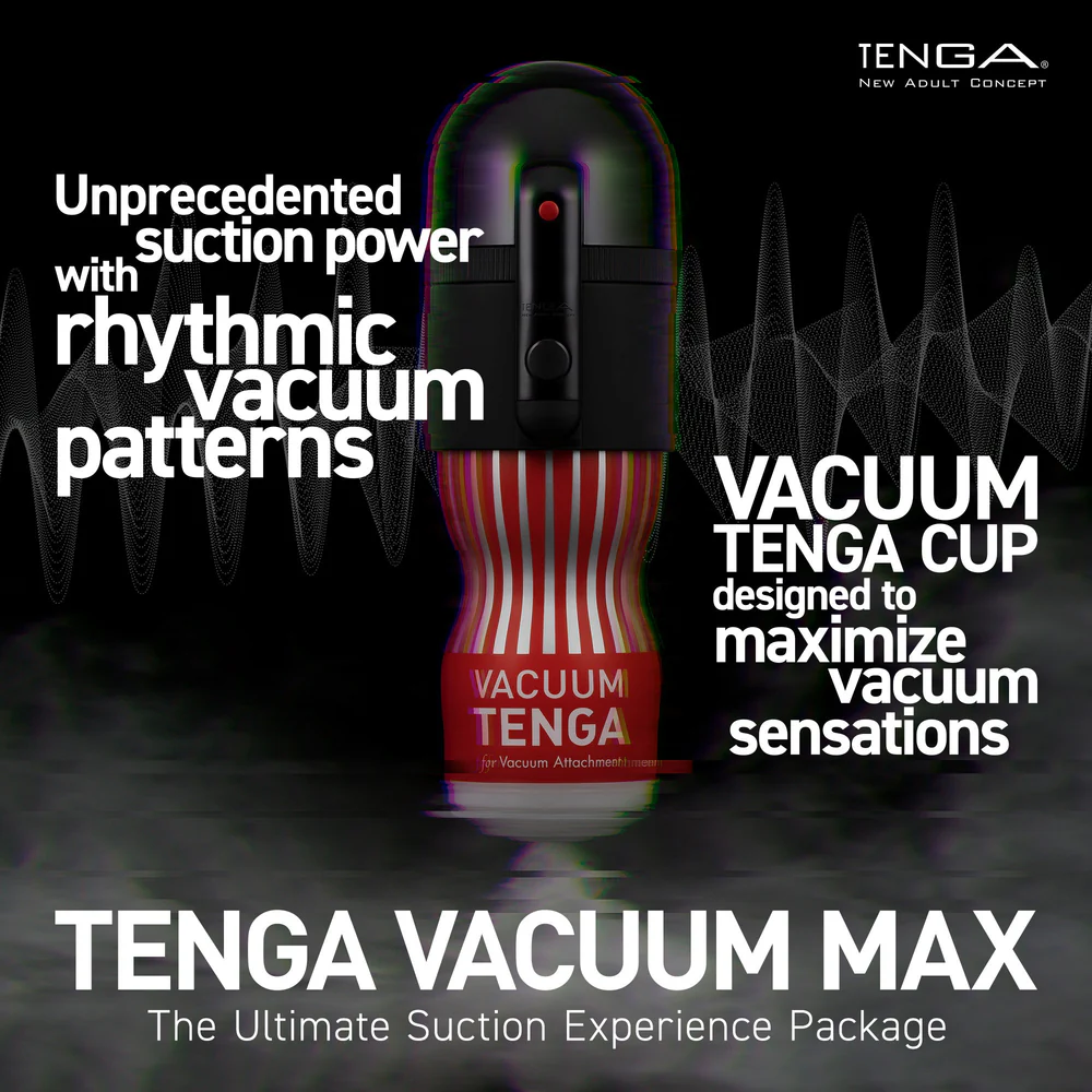 Tenga Vacuum Max + Vacuum Cup, чорний — фото 8