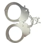 Adrien Lastic Handcuffs Metallic — фото 1