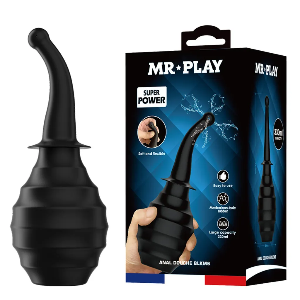 Mr.Play — анальний душ-груша 330 мл, чорний — фото 9